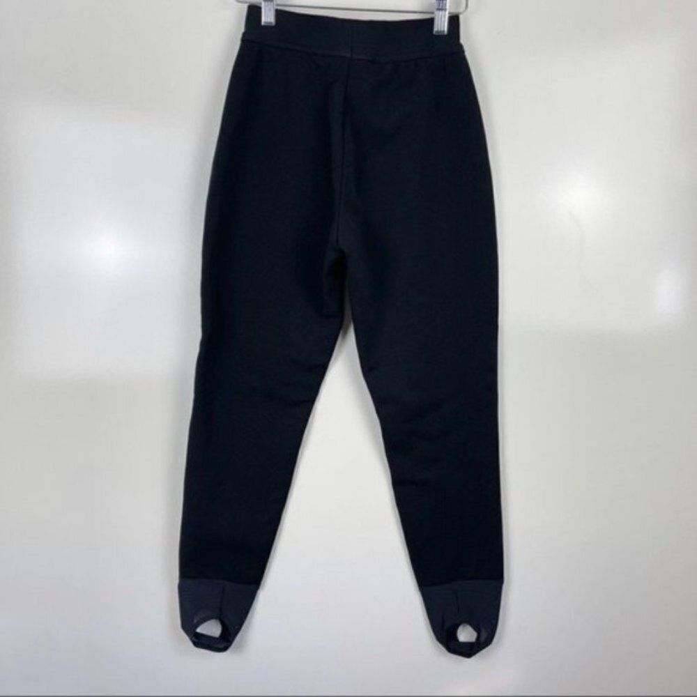 Vintage 80's Edelweiss High Waist Stirrup Ski Pants Black Women's Size 8 - Picture 2 of 9